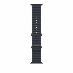Apple 49mm Navy Ocean Band - Natural Titanium Finish 