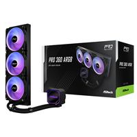 ASRock Pro 360 ARGB AIO Liquid CPU Cooler, 360mm Radiator, Triple 120mm PWM Fans, Addressable RGB, Intel LGA1700/1851 & AMD AM5/AM4 Compatible