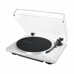 Audio-Technica AT-LP70XBT Belt-drive audio turntable Silver, White Fully automatic 