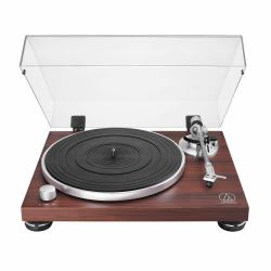 Audio-Technica AT-LPW50BTRW audio turntable Belt-drive audio turntable Brown Manual 