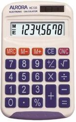 Aurora HC133 calculator Pocket Basic White 