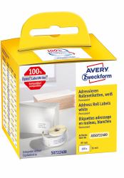 Avery ASS0722400 self-adhesive label Rectangle Permanent White 260 pc[s] 