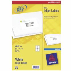 Avery J8165-25 addressing label White 