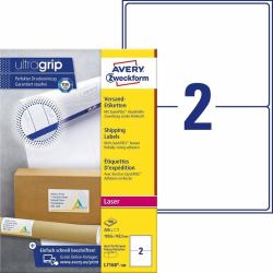 Avery L7168-100 self-adhesive label Rectangle Permanent White 200 pc[s] 