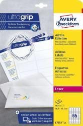 Avery L7651-25 addressing label Self-adhesive label White 