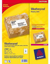 Avery Weatherproof Shipping Labels self-adhesive label White 200 pc[s] 