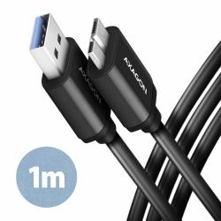Axagon BUMM3-AM10AB SPEED Micro-B USB <> USB-A 3.2 Gen 1 cable 1 m 