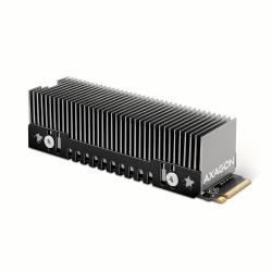 Axagon CLR-M2XT Aluminum passive cooler for single and double-sided M.2 SSDs size 2280, height 24 mm 