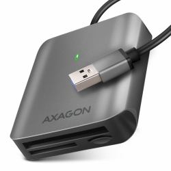Axagon CRE-S3 External USB-A 3.2 Gen 1 3-slot & lun SD/microSD/CF card reader USB 3.2 Gen 1 [3.1 Gen 1] Type-A Grey 
