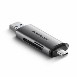 Axagon CRE-SAC SuperSpeed USB-C+USB-A card reader 5 Gbps 