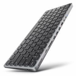 Axagon HMC-KB-US, USB 5Gbps hub w. keyboard, HDMI 4K/60Hz, 3x USB-A, SD/mSD, audio, PD 100, US layout 