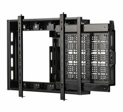 B-Tech Flat Screen Wall Mount with Slide-Out AV Storage Tray [VESA 600 x 400] 