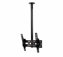 B-Tech Universal Flat Screen Ceiling Mount with Tilt [VESA 400] - 3m Ø50mm Pole 