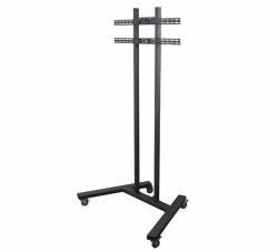 B-Tech Large Universal Flat Screen Trolley / Floor Stand [VESA 800 x 600] - 1.8m Ø50mm Poles 