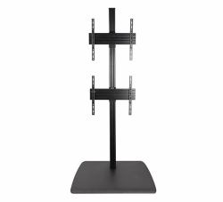 B-Tech SYSTEM X - Universal Dual Stack Flat Screen Floor Stand [VESA 600 x 400] - 1.8m 
