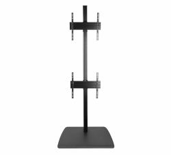 B-Tech SYSTEM X - Universal Dual Stack Flat Screen Floor Stand [VESA 600 x 400] - 2.4m 