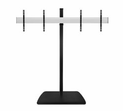 B-Tech SYSTEM X - Universal Twin Screen VC Stand [VESA 600 x 400] - 1.8m 