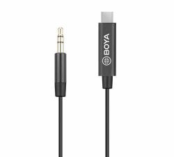 BOYA BY-K2 audio cable USB C 3.5mm Black 