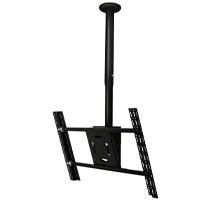 B-Tech Telescopic Universal Flat Screen Ceiling Mount with Tilt [VESA 600 x 400] - 0.6m to 1m Ø50mm Pole 