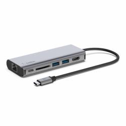 Belkin AVC008BTSGY laptop dock/port replicator USB 3.2 Gen 1 [3.1 Gen 1] Type-C Black, Grey 