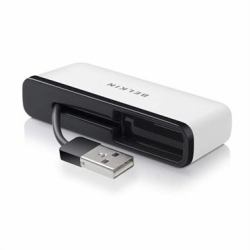 Belkin F4U021BT interface hub 480 Mbit/s Black, White 