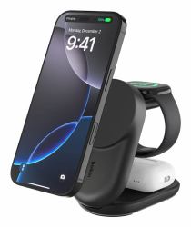 Belkin Qi2 Fitness tracker, Headphones, Smartphone, Smartwatch Black USB Wireless charging Fast charging Indoor 