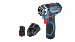 Bosch GSR 12V-15 FC Professional 1300 RPM Keyless 600 g Black, Blue 