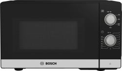 Bosch Serie 2 FFL020MS2 microwave Black, Stainless steel Solo microwave Countertop 20 L 800 W 