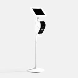 Bouncepad Original Elevate + Brother Printer Mount [inc USB Cable] | Apple iPad Pro 5th Gen 11-inch [2024] | White | Covered Front Camera and Home Button 