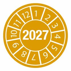 Brady DATE INSPECTION LBLS B-429 2027 - DIA 15 self-adhesive label Round Permanent Orange, White 40 pc[s] 