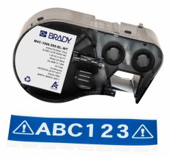 Brady M4C-1000-595-BL-WT printer label Blue, White Self-adhesive printer label 