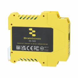 Brainboxes ES-522 Industrial Ethernet to Serial 2xRS232/422/485 