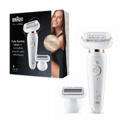 Braun Silk-épil 9 81688635 epilator 40 tweezers White, Gold 