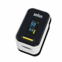 Braun YK-81CEU pulse oximeter Black, Stainless steel 