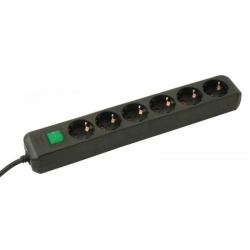 Brennenstuhl Eco power extension 1.5 m 6 AC outlet[s] Black 