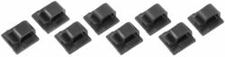 Brodit Cable management organizer, - adhesive clip [8-pack]. Fits - for cables up to 3,5 mm thickness. - Warranty: 12M
