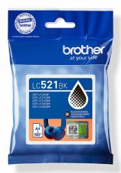 Brother LC521BK Genuine Ink Cartridge - Black 