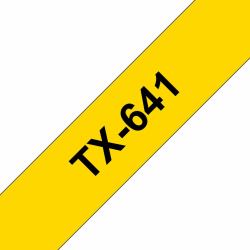 Brother TX-641 label-making tape Black on yellow 