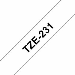 Brother TZE-231 label-making tape Black on white 