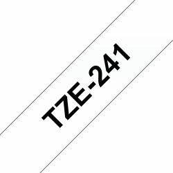 Brother TZE-241 label-making tape Black on white 