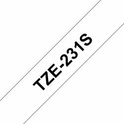 Brother TZE231S label-making tape Black on white TZe 