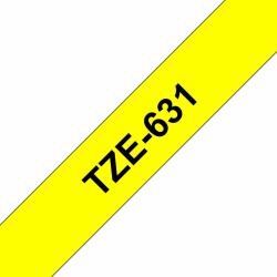 Brother TZE-631 label-making tape Black on yellow 