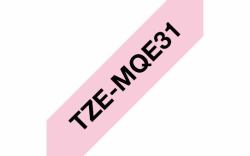 Brother TZEMQE31 label-making tape Black on pink TZe 