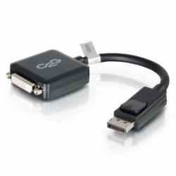 C2G DisplayPort to DVI-D Adapter Converter - Single Link DVI-D Video Adapter M/F - Black 