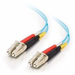 C2G 5m LC-LC 10Gb 50/125 OM3 Duplex Multimode PVC Fibre Optic Cable [LSZH] - Aqua 