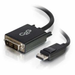 C2G 2m DisplayPort to Single Link DVI-D Adapter Cable M/M - DP to DVI - Black 