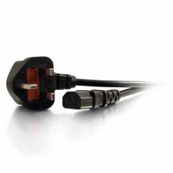 C2G 10m Power Cable Black BS 1363 C13 coupler 