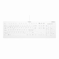 CHERRY Contour Design Contour Active Key QuickClean Medical Keyboard IP68 Full-Size Wired White PN C8112  - foreign version