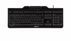 CHERRY KC 1000 SC Corded Smartcard Keyboard, Black, USB [QWERTY - UK]  - UK version