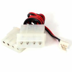 StarTech.com 12in Fan Adapter - TX3 to 2x LP4 Power Y Splitter Cable 
